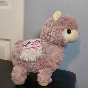 KellyToy Purple/White Llama Colorful 10in